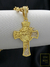 Pingente Cruz com Face Cristo Cravejado Banhado a Ouro 18K na internet