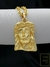 Pingente Face de Cristo 3D Banhado a Ouro 18K