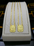 Escapulário Sagrado Coração de Jesus / Nossa Senhora do Carmo - Cadeado Alongado 70cm 2mm Banhado a Ouro 18K - loja online