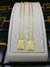 Escapulário Sagrado Coração de Jesus / Nossa Senhora do Carmo - Cadeado Alongado 70cm 2mm Banhado a Ouro 18K - loja online