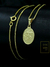 Corrente Veneziana 1mm Fecho Tradicional + Pingente Mini Oval São Jorge Banhado a Ouro 18K na internet