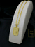 Corrente Cadeado Alongado 2,5mm Fecho Tradicional + Pingente Placa Nossa Senhora de Aparecida Banhado a Ouro 18K
