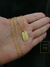 Corrente Cadeado Alongado 2,5mm Fecho Tradicional + Pingente Placa Nossa Senhora de Aparecida Banhado a Ouro 18K - SYNC MORE JOIAS