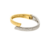 Bracelete Prateado com Dourado PU1189 -  Pedra Branca Acessórios | Acessórios Femininos | Atacado e Varejo