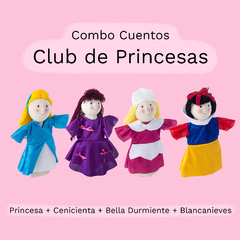 Combo Club de Princesas x 4 Títeres de Guante