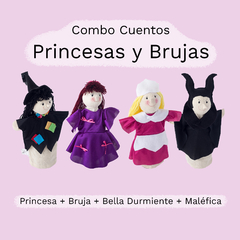 Combo Princesas y Brujas x 4 Títeres de Guante