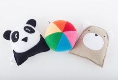 Sonajero x 3 - Panda y Oso