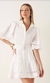 VESTIDO CURTO CHEMISE TRICOLINE OFF WHITE