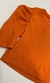 BLUSA MALHA CANELADA MANGA BUFANTE TANGERINE na internet