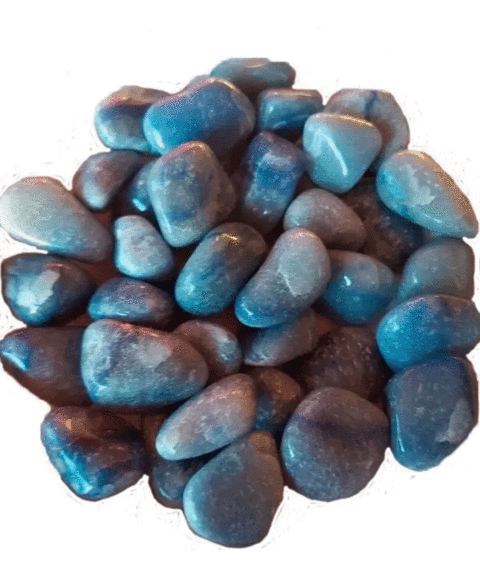 PIEDRAS ROLADAS CUARZO AZUL X 100 GRS