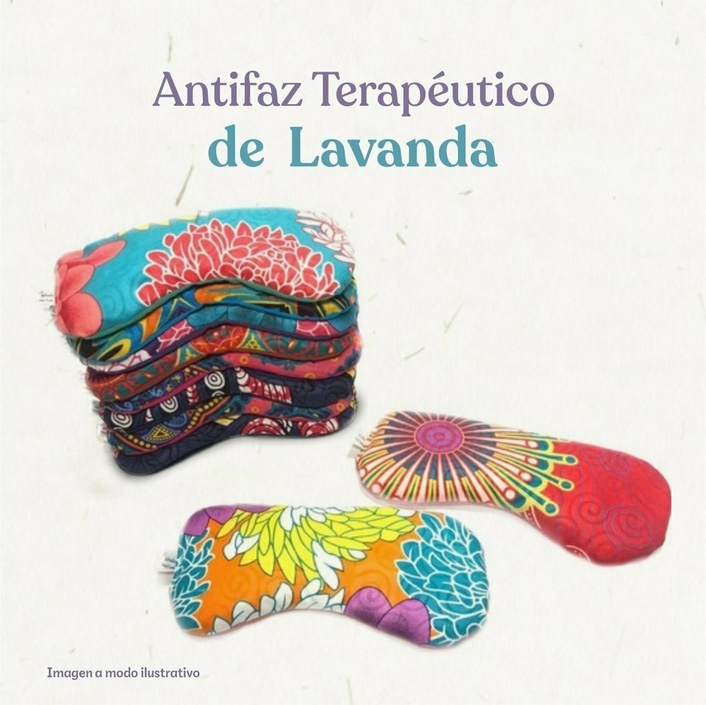 SET ANTIFAZ TERMICO DE LAVANDA ALMOHADILLA TERAPEUTICA LAVANDA Y LINO