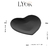 CORACAO DECORATIVO DE CERAMICA HEART PRETO 19x18x2cm - comprar online