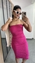 Imagem do Vestido Canelado Ribana Midi Tomara que Caia Lorena Pink