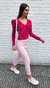 Remera con glitter manga princesa Hi barbie 31U6059 Utzzia - comprar online