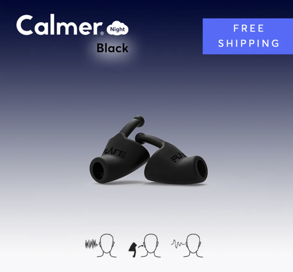 Flare Audio® Calmer® Night Black - Dispositivo intrauditivo para