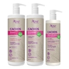 Kit Apse Cachos Shampoo e Condicionador 1l + Gelatina 500ml