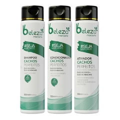 Kit Cachos Perfeitos Beleza Marcante Shampoo + Condicionador + Ativador Ondulados