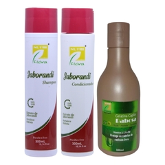 Kit Nutriflora Jaborandi Shampoo Condicionador Geleia Babosa