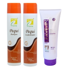 Kit Nutriflora Pequi Shampoo Condicionador Leave-in Special
