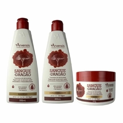 Kit Arvensis Sangue De Dragão Shampoo + Condicionador + Mascara