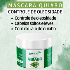 Kit Paiolla Quiabo Sh + Cond + Mascara 300g Antioleosidade - Beleza Marcante Cosméticos