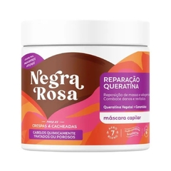 Máscara Capilar Reparação Queratina Negra Rosa 500g