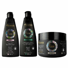 Kit Arvensis Cachos Shampoo + Condicionador + Geleia Alta