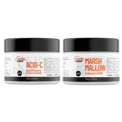 Kit Curly Care Acidificante Acid-C + Mascara HNR Marshmallow