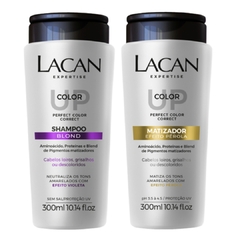 Kit Lacan Color Up Shampoo Blond + Matizador Efeito Perola