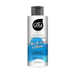 Kit Gota Óleo de Coco e Rícino Shampoo Condicionador Creme na internet