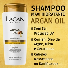 Kit Lacan Argan Oil Shampoo Cond Leave-in Mascara Óleo 30ml - comprar online