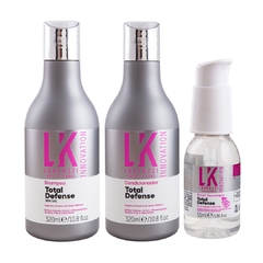 Kit Lokenzzi Total Defense Shampoo + Condicionador + Serum
