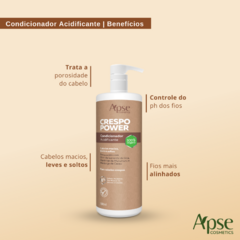 Kit Apse Crespo Power Shampoo Cond Creme 1l + Máscara 300g na internet