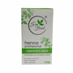 Henna Profissional Castanho Claro Spa Brasil 1,25g