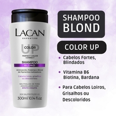 Shampoo Blond Color Up Lacan 300ml Neutraliza Tons Amarelado na internet