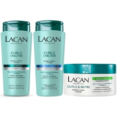 Kit Lacan Curls & Nutri Shampoo + Condicionador + Mascara