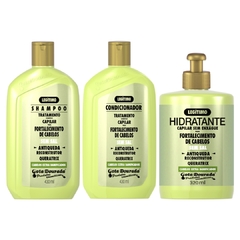 Kit Gota Fortalecimento Antiqueda Shampoo + Cond + Creme