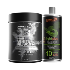Kit Paiolla Pó Descolorante White 500g + Ox 40 vol 900ml
