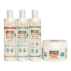 Kit Apse Africa Baoba Shampoo Condicionador Gelatina Mascara