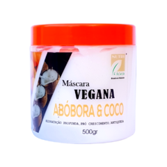 Kit Nutriflora Vegano Coco Shampoo Máscara Creme Reparador - Beleza Marcante Cosméticos