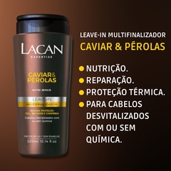 Kit Lacan Caviar e Perolas Shampoo Cond Leave-in Mascara - Beleza Marcante Cosméticos