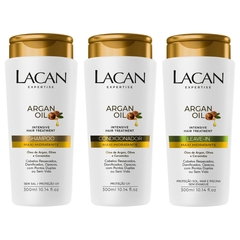 Kit Lacan Argan Oil Shampoo + Condicionador + Leave In