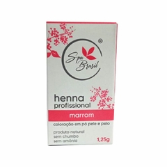 Henna Profissional Marrom Spa Brasil 1,25g Sem Amônia