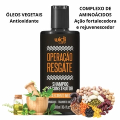 Shampoo Vegano Reconstrutor Operação Resgate Widi Care 300ml - comprar online