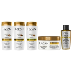 Kit Lacan Argan Oil Sh + Cond + Leave-in + Masc + Sérum 30ml