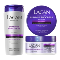 Kit Lacan Luminus Progress Shampoo e Máscara Desamareladora