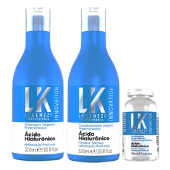 Kit Lokenzzi Acido Hialuronico Shampoo + Cond + Power Dose