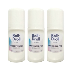 Kit Roll Droll 3 Desodorante Roll-on 44ml Unscented Pro