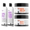 Kit Curly Care Shampoo + Cond + Mascara HNR + Acidificante