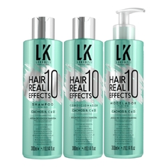 Kit Lokenzzi Hair Real 10 Effects Shampoo + Cond + Modelador